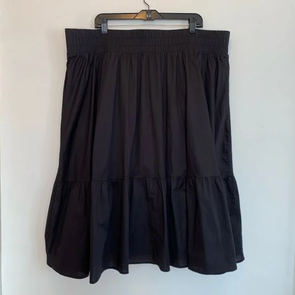Torrid Black Tiered Midi Peasant Skirt - Picture 7 of 10